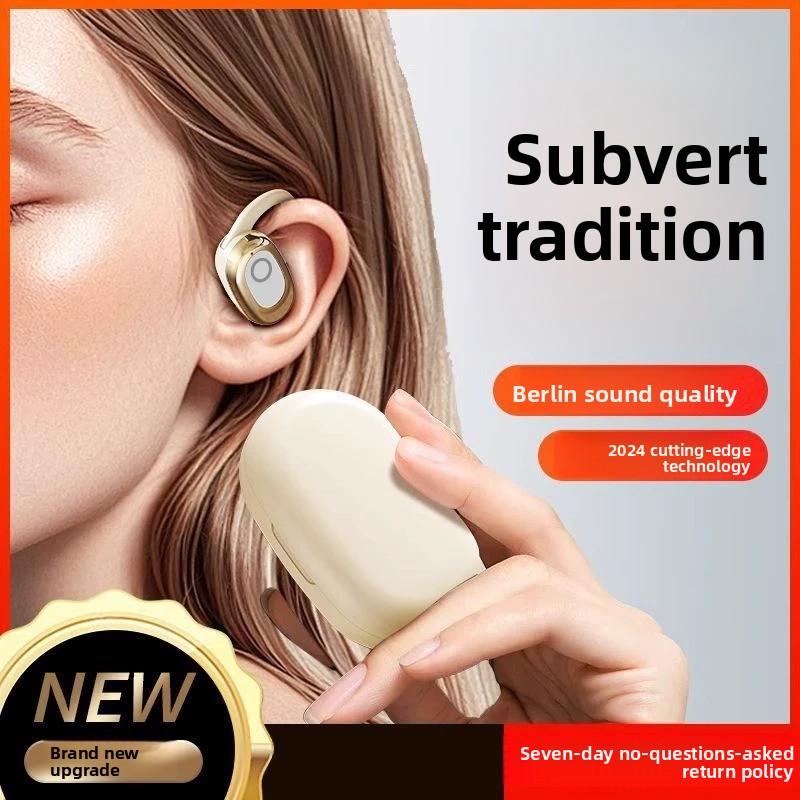 Auriculares inalámbricos Bluetooth de oído abierto con diseño ergonómico y rotación de 130 grados