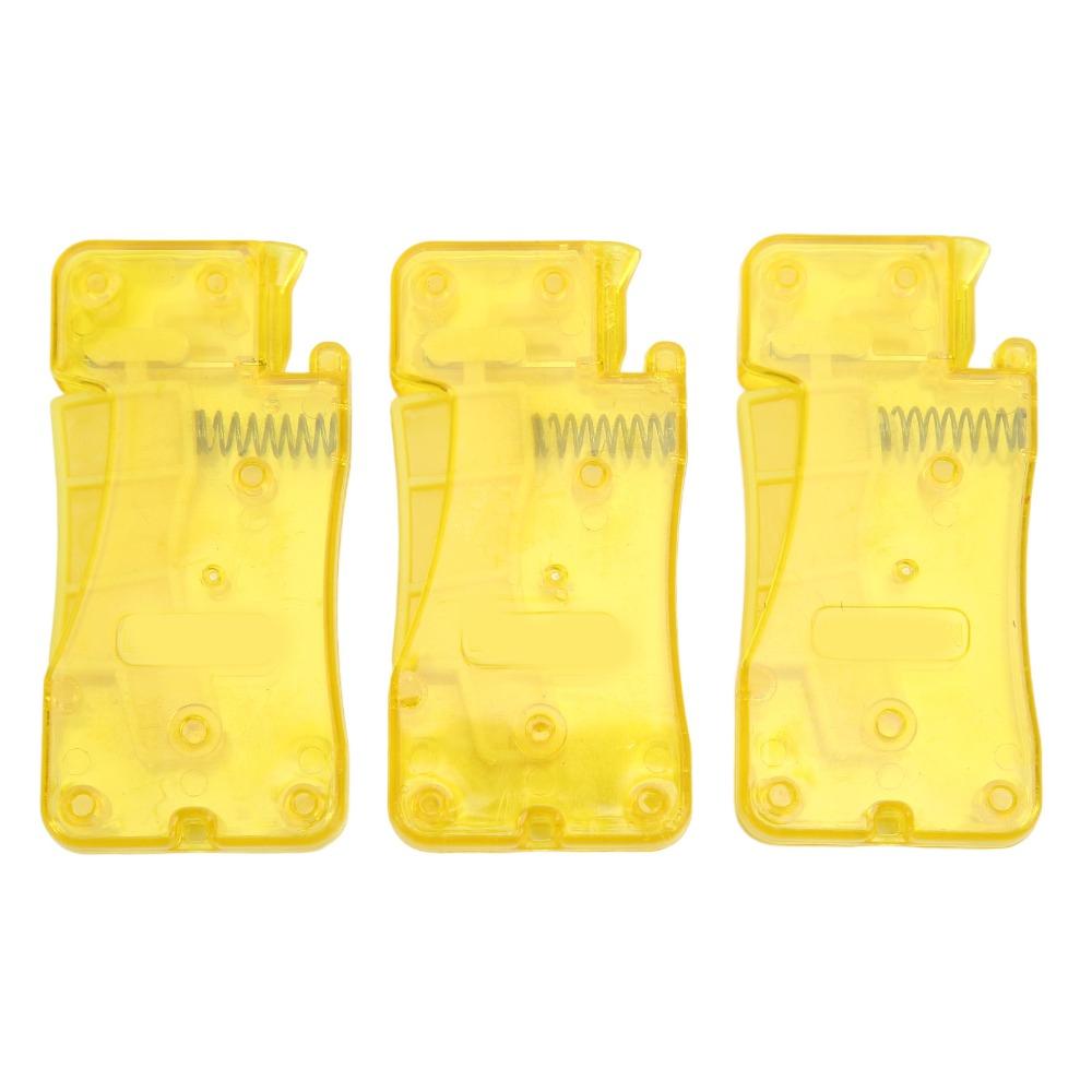 3pcs Yellow Plastic Needle Threader Plastic Self-Thread Guide Household Use