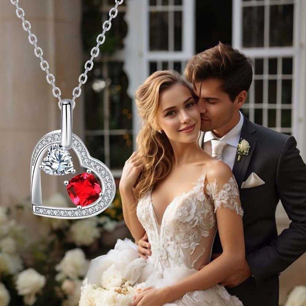 Rhinestone Necklace for Lover Gift Neck Accessories Valentine's Day Clavicle Chain  For Girlfriend