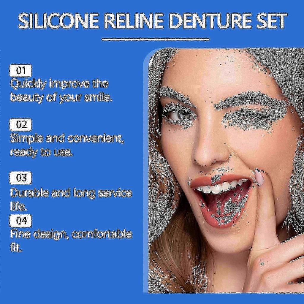 Silicone Resin Denture Setdental Beauty Sets, Enhance Smile Beauty, Comfortable Material Dentures