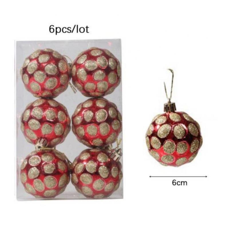 New Christmas Tree Pendant Red Star Candy Snowflake Xmas Ball Ornament New Year 2025 Home Decoration Noel Gift Navidad 2024