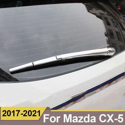Pour MAZDA CX-5 CX5 CX 5 2017 2018, bras d'essuie-glace de fenêtre de coffre arrière, couvercle de lame, buse de superposition, accessoires de garniture