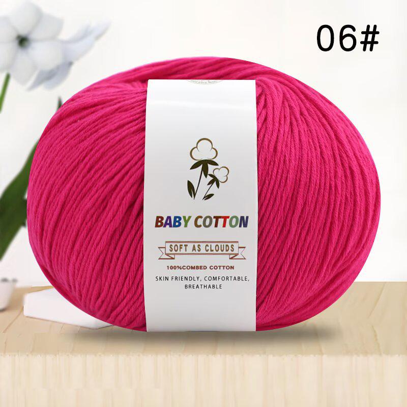 Pure Xinjiang Cotton Yarn for Children's Knitting and DIY Crochet Projects