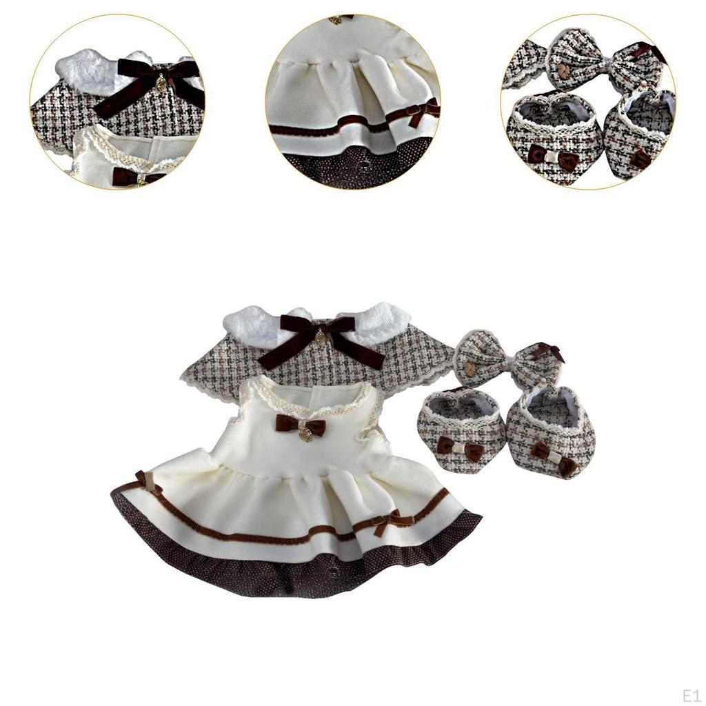 Kosedukke Kjole og Sjal Sko, Kostymer Fotorekvisitter Pedagogisk Lag Din Egen