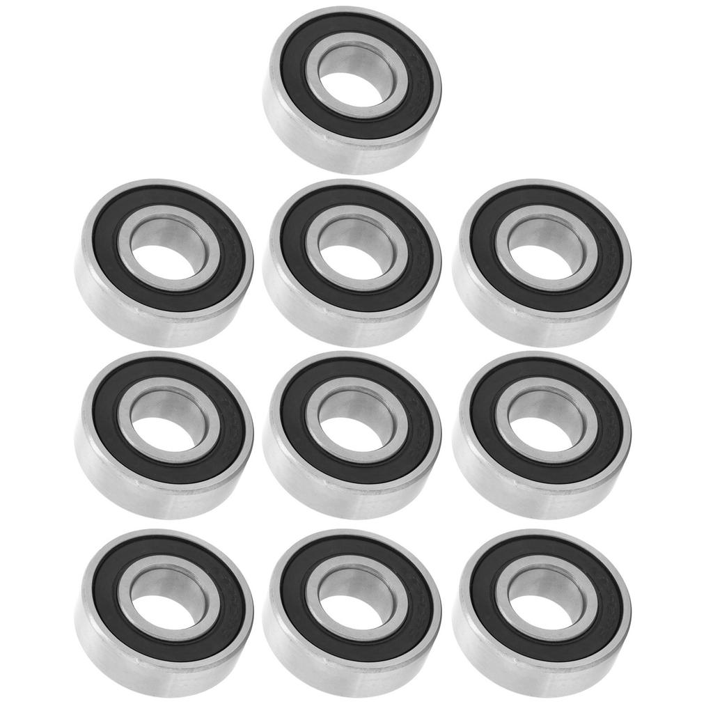 10Pcs 6202 RS Black Bearing Steel Deep Groove Ball Bearing 15mm