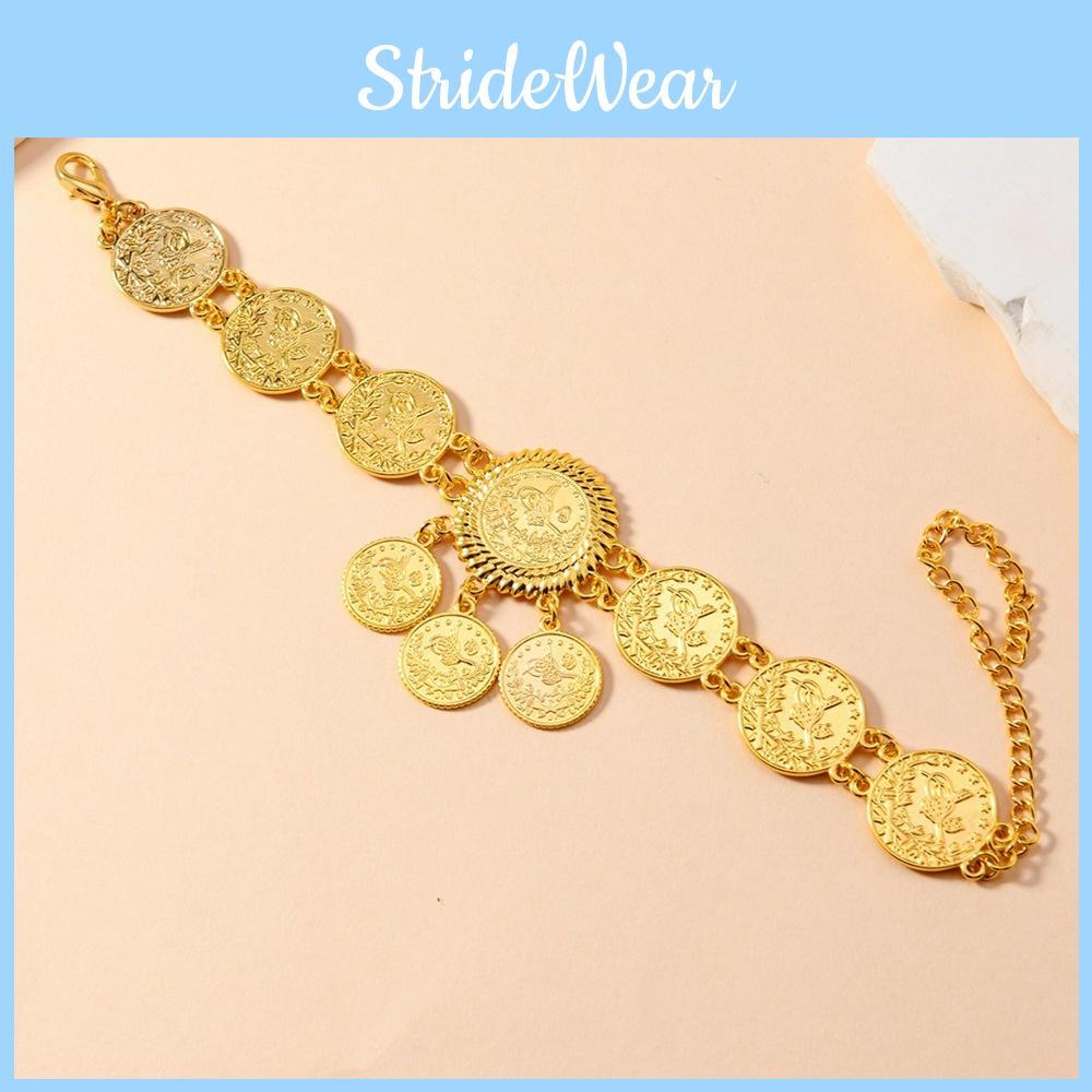 Trendy Gold Alloy Foot Chain With Tassels For Women For Bride And Spring Fashion