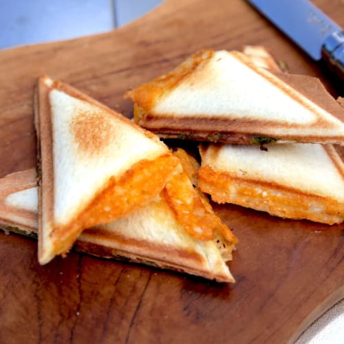 Mt. Sumi Hot Sandwich Maker/Camping Foldable Case for Direct Fire