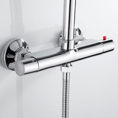 Thermostatic Shower Mixing Valve Wall Mounted Constant Temperature Anti Scald Shower Valve Diverter Hot Cold Water Mixer Valve