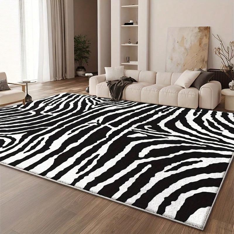 Leopard Print Carpet Animal Pattern Print Rugs American Retro Home Decoration Mats Suitable for Living Room Study Bedroom