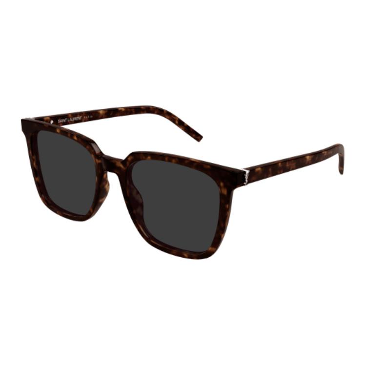 

Saint Laurent Full Frame Design Recycled Acetate Square Sunglasses Women sunglasses Brown SLM146 54,Brown
