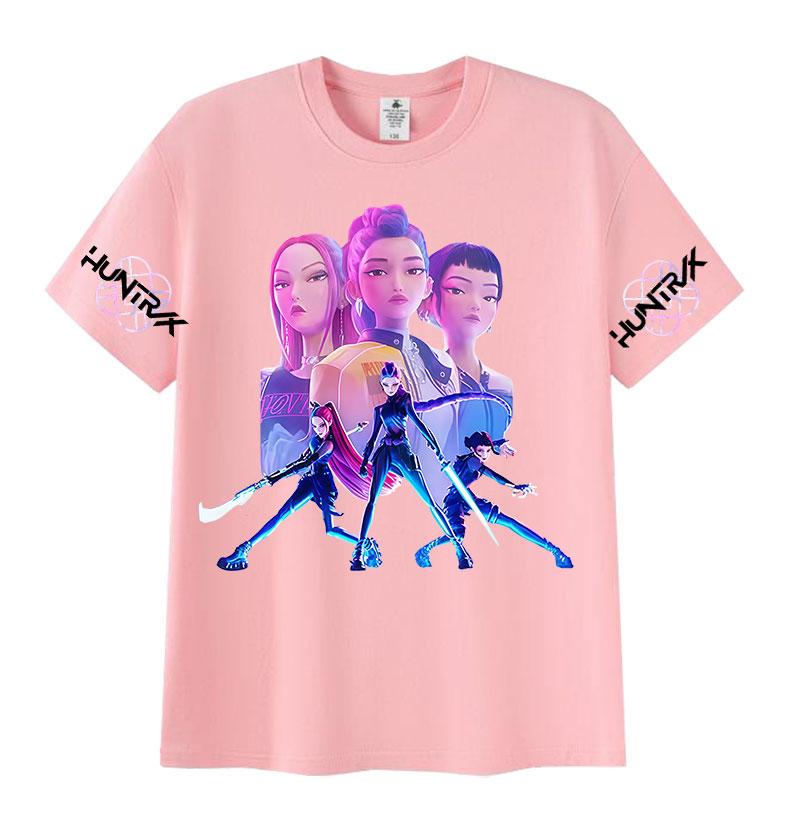 Filme Dämonenjäger K-Pop 2025 Grafik T-Shirt Herren Damen Ästhetische Mode Baumwolle Kurzarm T-Shirt Harajuku Vintage T-Shirts