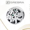 Charms Tree Bead Pendant 925 Colorful Zircons Beads