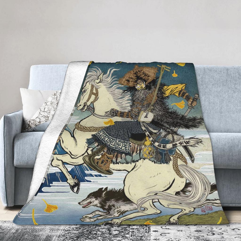 Warm BlanketsKids Adult Decorative Ghost of Yotei 2025 Game Throw Blanket  Flannel Bedspread For Home Decor Pattern Sofa Cover