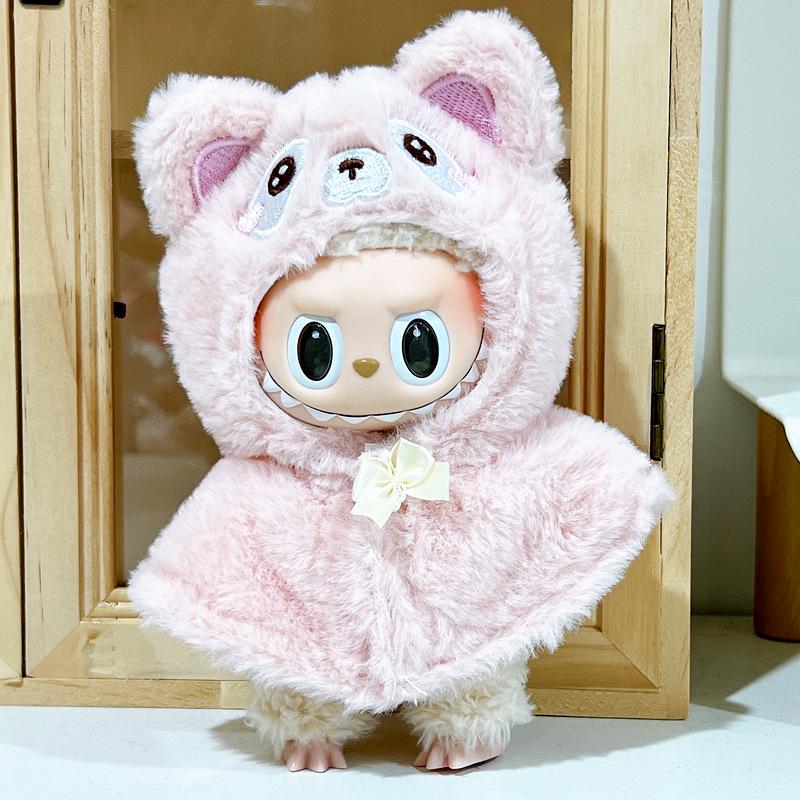 

Официальная 17-сантиметровая виниловая кукла Лабубу со сменной одеждой и брелоком Suitable for 17cm Labubu (Doll not included)