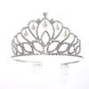 Bridal Crown Claw Chain Rhinestones Crown Dance Suit Dinner Accessories Birthday Party Adult Children Hair Comb Headband