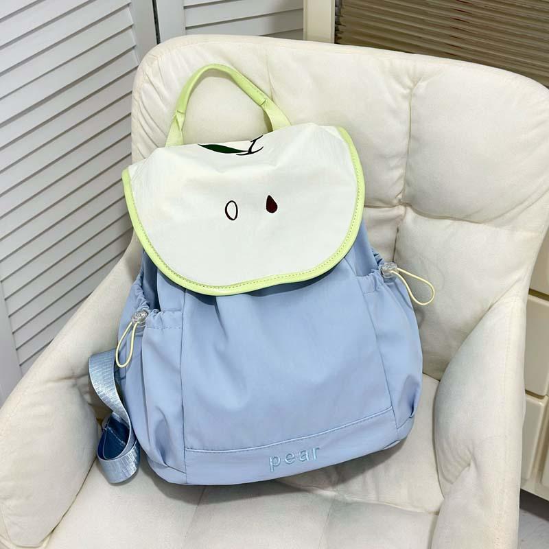 High-value schoolbag female college student cute fruit backpack Korean lightweight and large-capacity backpack tide for junior high school students