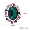 New Popular Big Crystal Rhinestone Brooches for Women Costume Jewelry Brooch Wedding Bouquet Pin Party Decors
