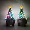 Lighted Up Gnomes Christmas Tree Figurine Small Prelit Faceless Old Man Christmas Tree with Multicolored Light for Home Room Fireplace Tabletop Decor