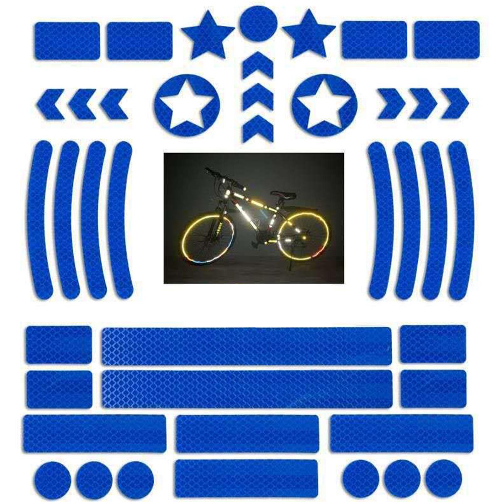 

Fluorescent DIY Anti-collision Sticker Accessories Adhesive Reflective Tape Exterior Warning Strip Protect Car Body синій