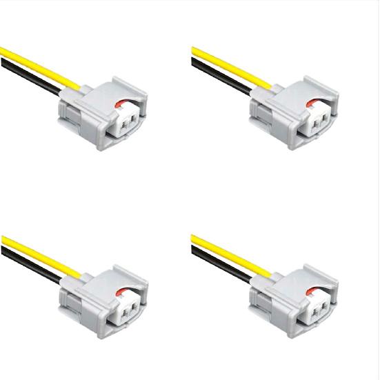 

4PCS 23250-22020 23250-22070 Fuel Injector Connector Plug Harness Pigtail Wire for Toyota Corolla Avensis Celica Rav4 1.8LTR