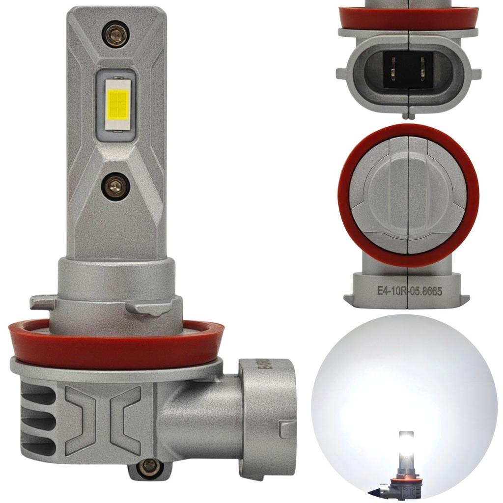 2 szt H9 LED żarówki 12-24V CANBUS CSP Biała, mocna 5000lm Nowość Off-Road