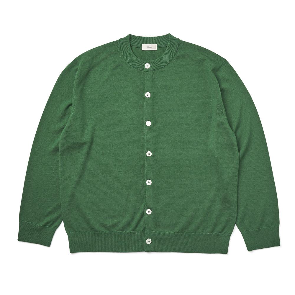 Berno [Casual] Cashtouch Cardigan Knit Earth Green_Relax-Fit M