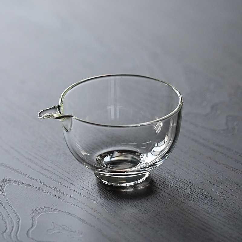 Japanese Style 120/150ml High Borosilicate Heat-resistant Glass Fair Cup Tea Pitcher Chahai Kungfu Tea Dispenser Tea Set Access