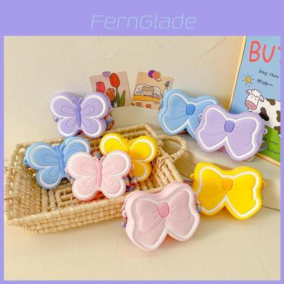 Adorable Mini Butterfly Bow Silicone Crossbody Bag For Girls Stylish And Cute