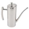 Oil Dispenser Bottle Stainless Steel Mirror Appearance Curved Handles Ergonomic Grip Drip Free Oil