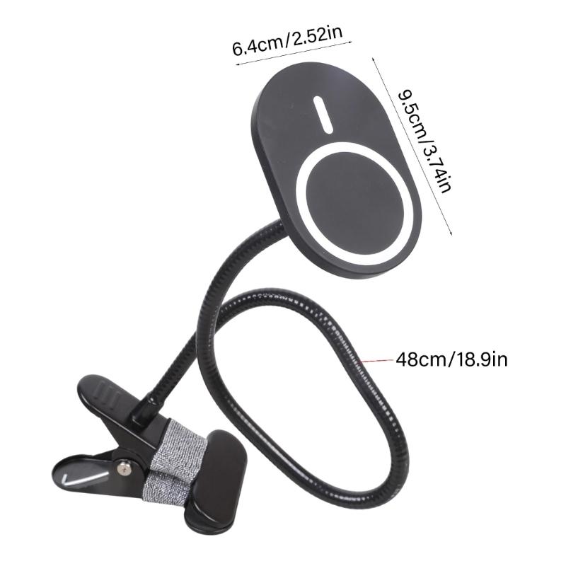 Adjustable Desk Bed Phone Mount Holder With Flexible Long Arm Gooseneck Strong N52 Magnet for 4-7Inch Devices