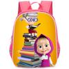 Masha And Bear School Bag Elementary School Cartoon High Definition Printing Large Capacity Zipper Oxford Lightweight Ridge Backpack