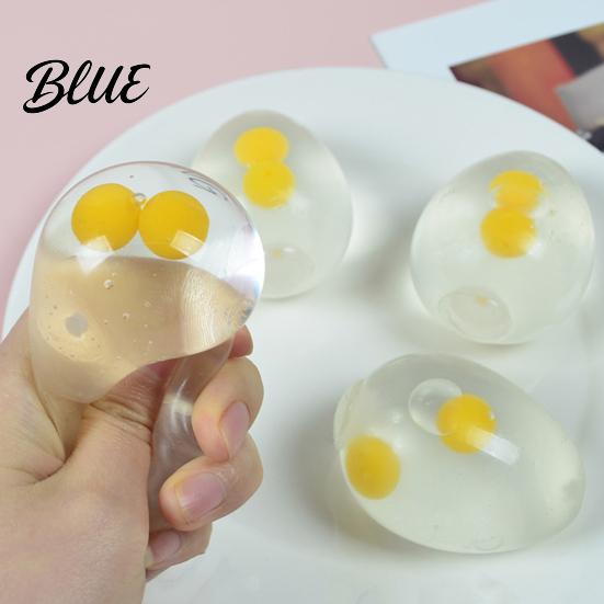 Sensory Relief Items Transparent Egg Stress Toy Clear Squeeze Fidget Boredom Ball for & Anxiety Relieving Toy