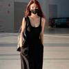 Top da donna Hot Canottiere con scollo a U con imbottiture sul petto all'interno delle canottiere Slim e sottile Abbigliamento esterno Schiena scoperta Triangolo Crotch aperto Top monopezzo