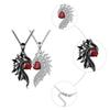 Pendant Necklace Women Angel Devil Wing Shaped Pendant Necklaces Fashion Party Jewelry Alloy Material for Women Girls