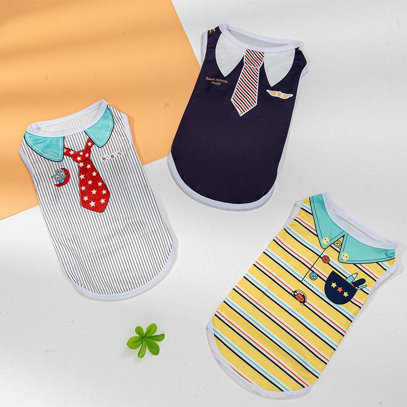 

Cute Cartoon Print Pet Vest Puppy Clothes Pet Clothes Puppy Clothing Cat Dog Cool