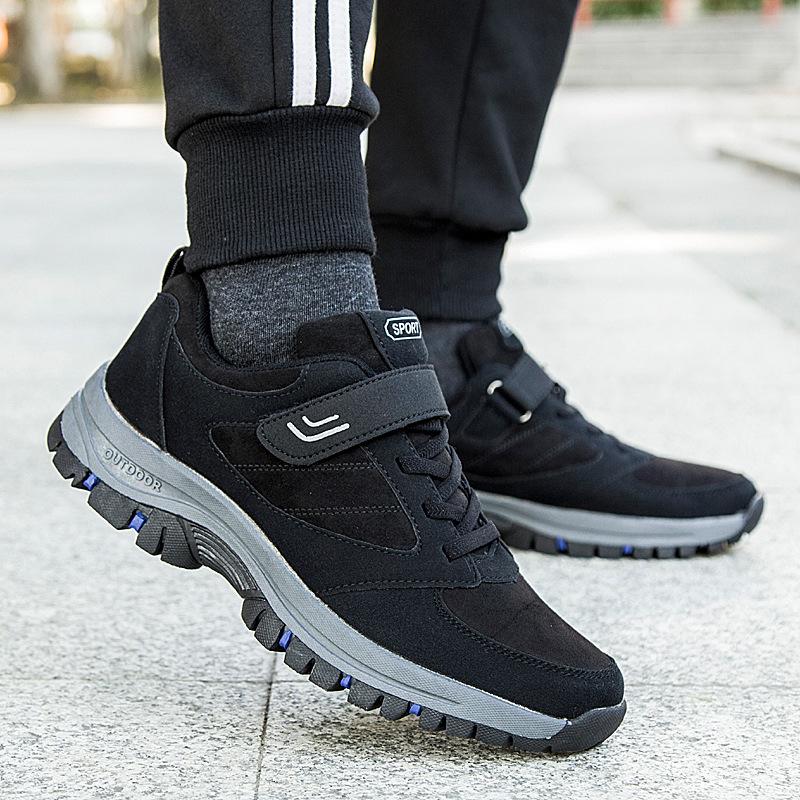 

Обувь для пожилых мужчин и женщин, пары среднего и пожилого возраста, походная обувь, зимняя, с ворсом, утолщенная, нескользящая, теплая, из хлопка для мам 45