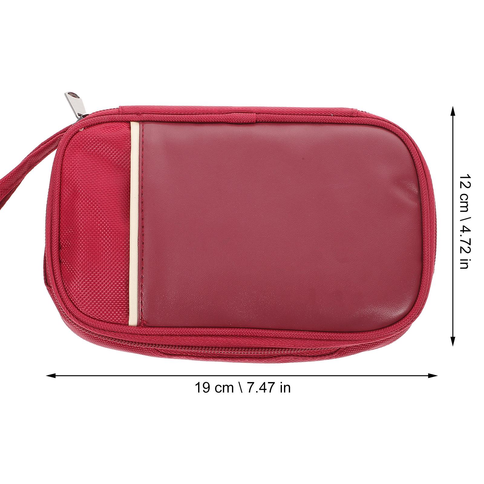 

Cable Organizer Bag Travel Essentials Electronics Accessories Case for Chargers Cords Earbuds Data Lines Protective Indoor красный