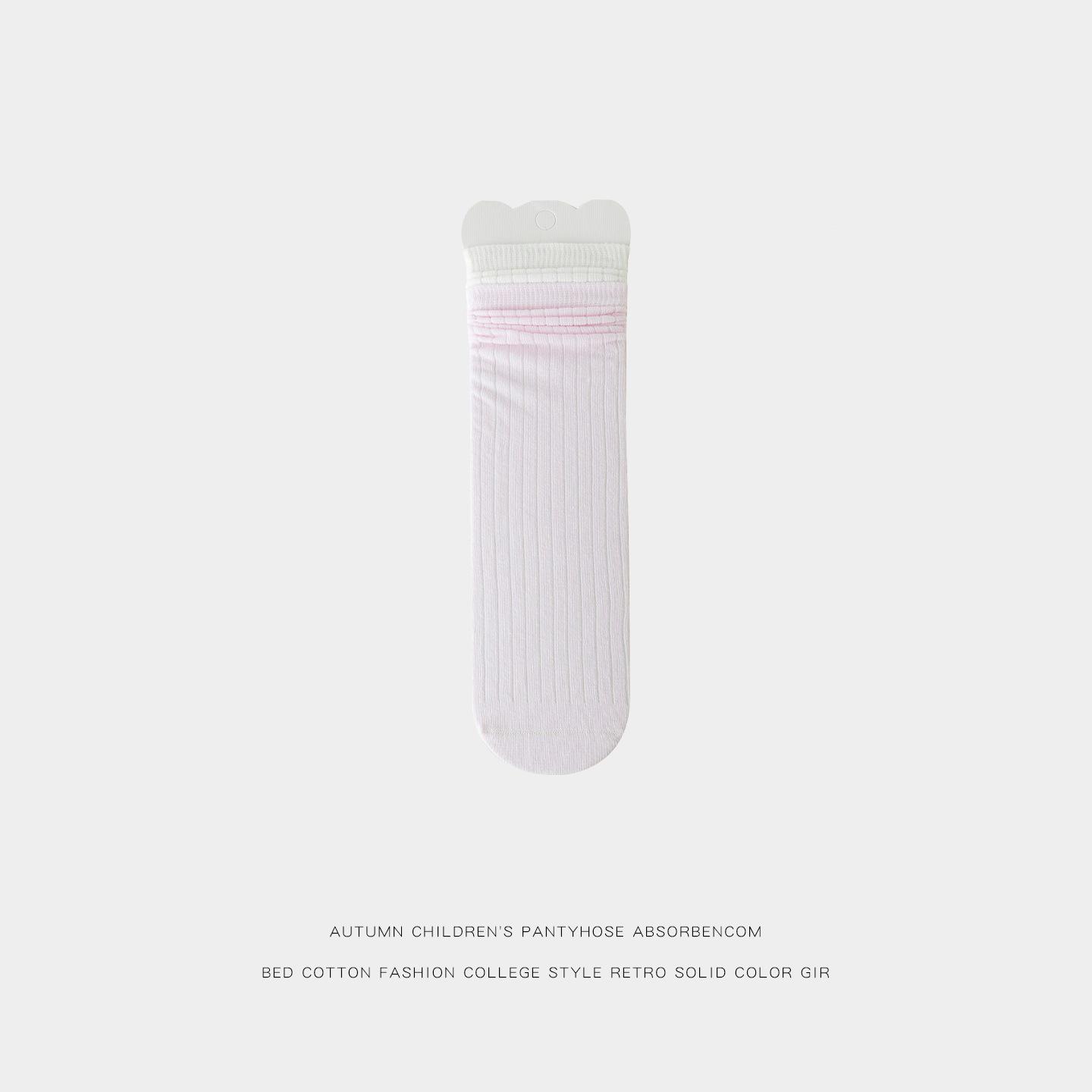 Girls Stylish Mid-Calf Socks: Spring & Summer Thin Combed Cotton, Double Ribbed, Color Block Design