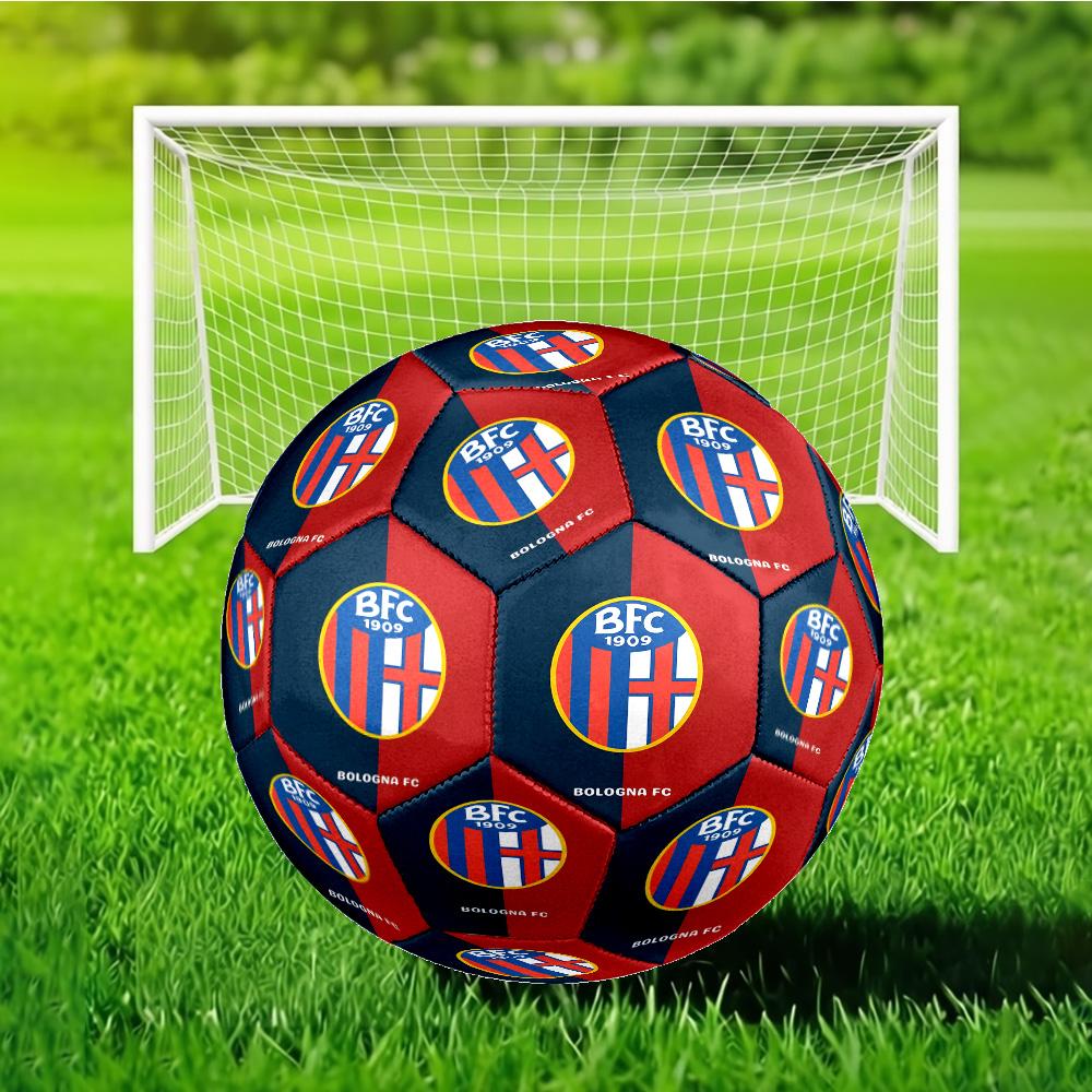 Football Bologna Soccer Ball Size 5 Soccer Ball, Machine-stitched, Soft and Comfortable, Suitable for Training and Matches Fan Gift