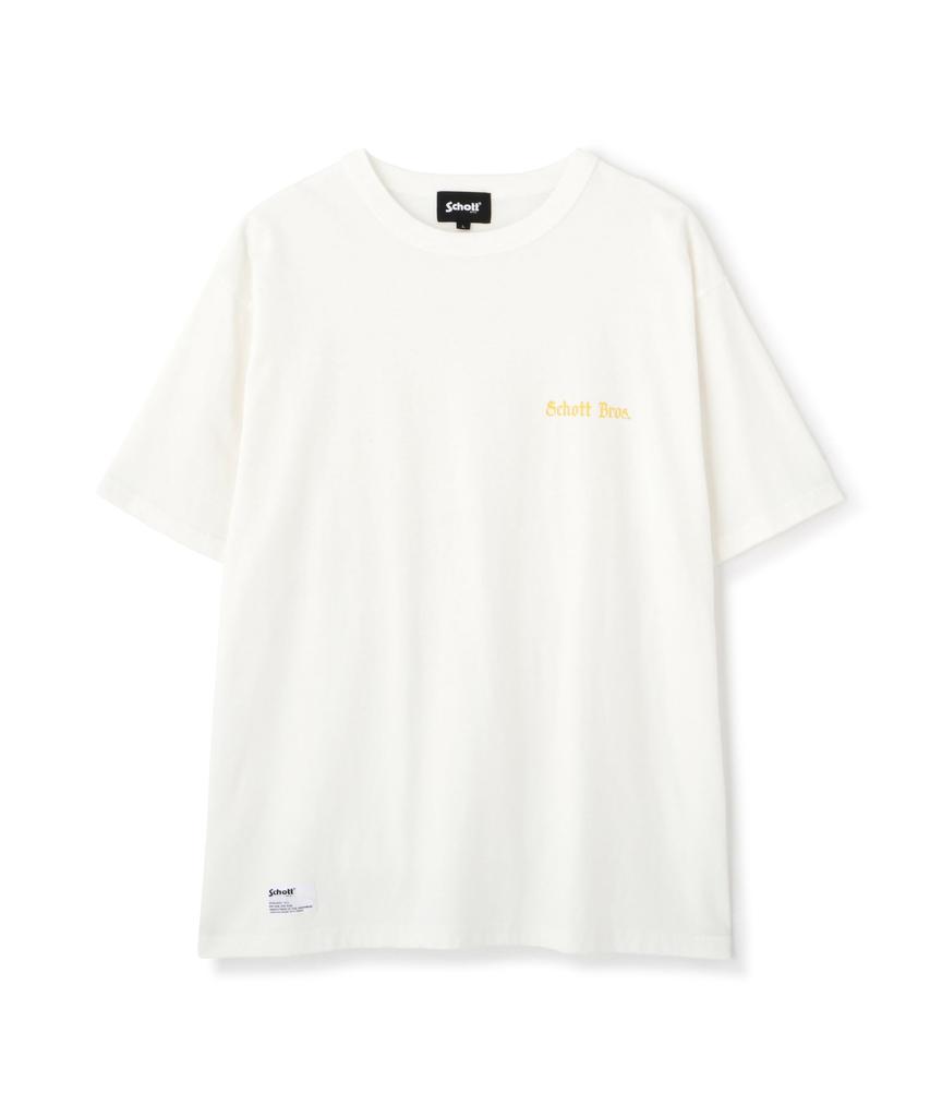 Schott SNOWWASH T-SHIRT ADVERTISEMENT Men's Size M 030 White 782-5134025