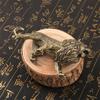 Metal Animal Figurines Lions Statues Shelf Decors Accent Lions Decorative Objects Tabletop Centerpieces for Home Decors