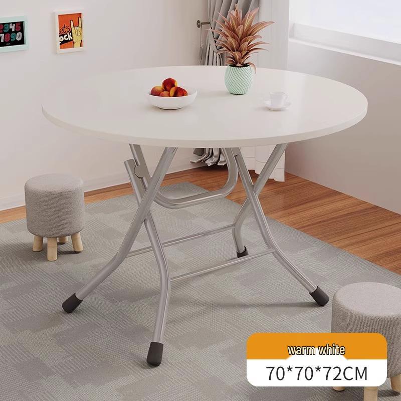 Compact Folding Dining Table for Small Spaces - Indoor/Outdoor Use, Square & Round Options Available