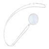 5X Alloy Necklace Magnifying Glass Portable Rding Pendant Magnifier with Chain
