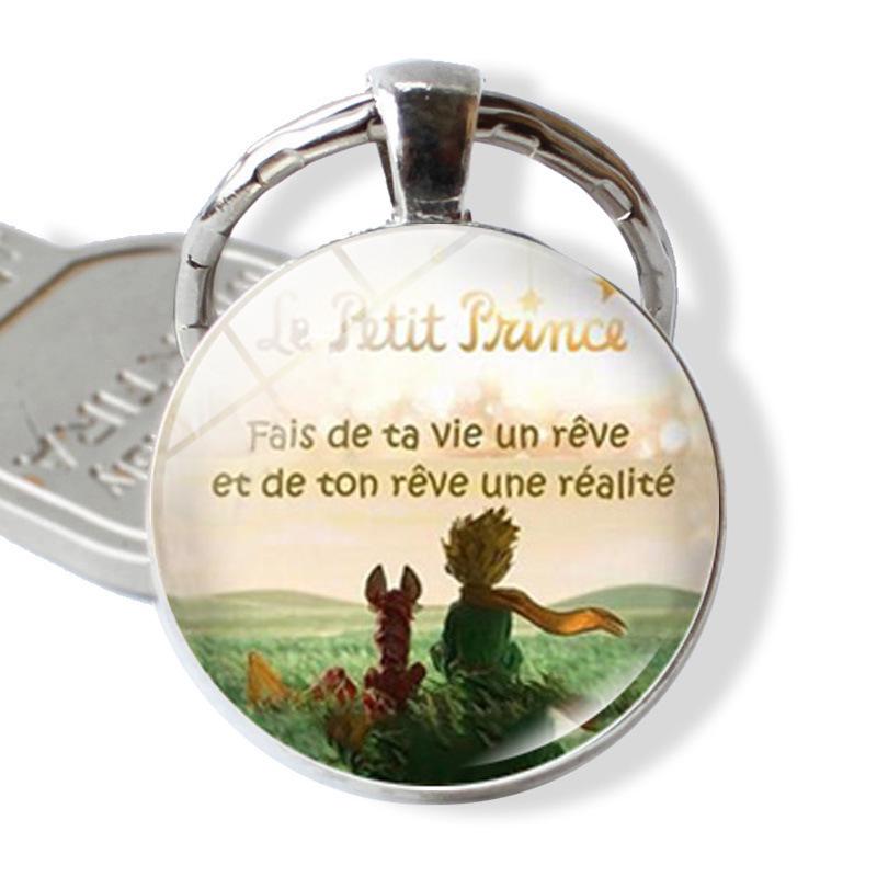 Cross-border Little Prince Time Gem Metal Keychain: European & American Style Pendant Gift