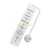 W89C Inspirational Bookmarks Pendant Bookmarks Metal Book Mark Book Page Divider Present for Teacher Book Lover Student