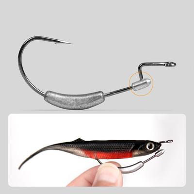 Gewichtete Swimbait Haken Angelköder Zubehör Hochfeste Gewichtete Swimbait Haken Für See Fluss Teich Salzwasser Süßwasser