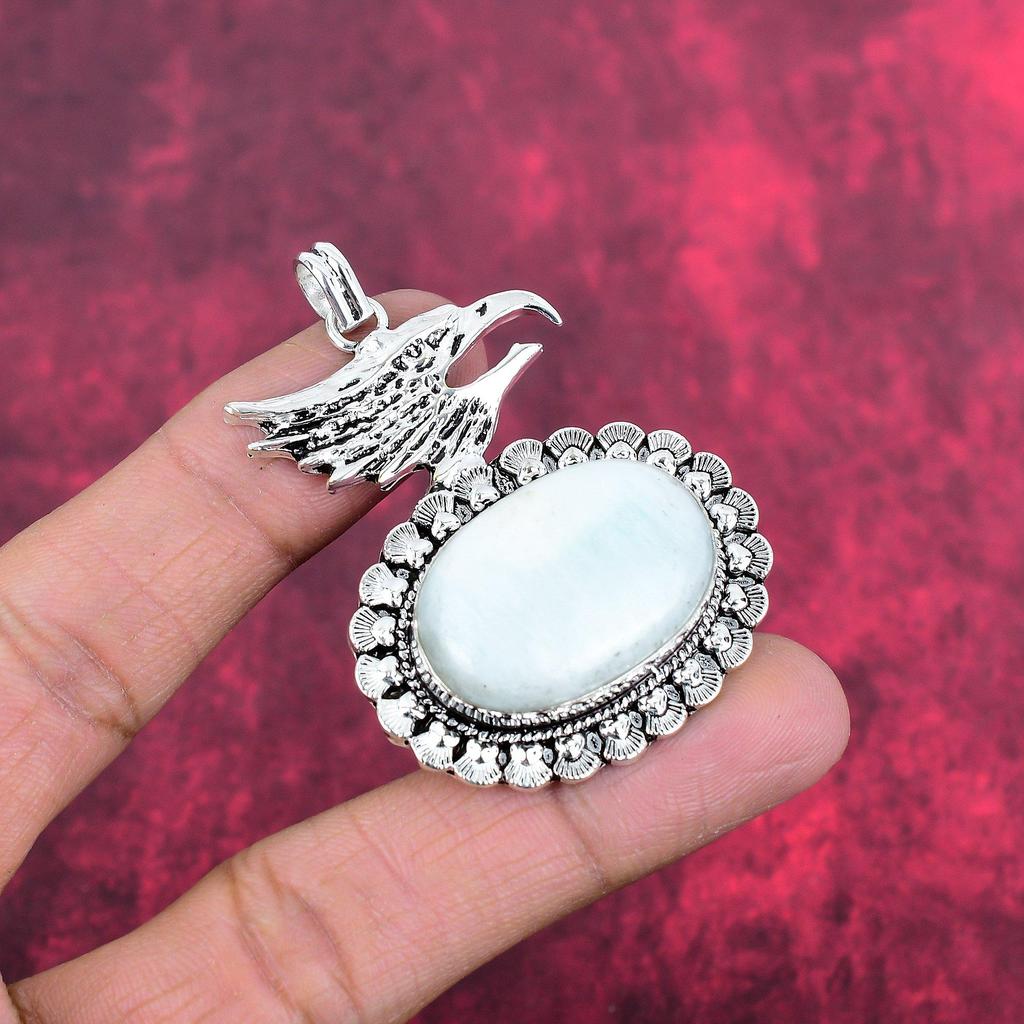 Hemimorphite Pendant, 925 Solid Sterling Silver Gemstone Jewelry, Handmade Pendant, For Thanksgiving