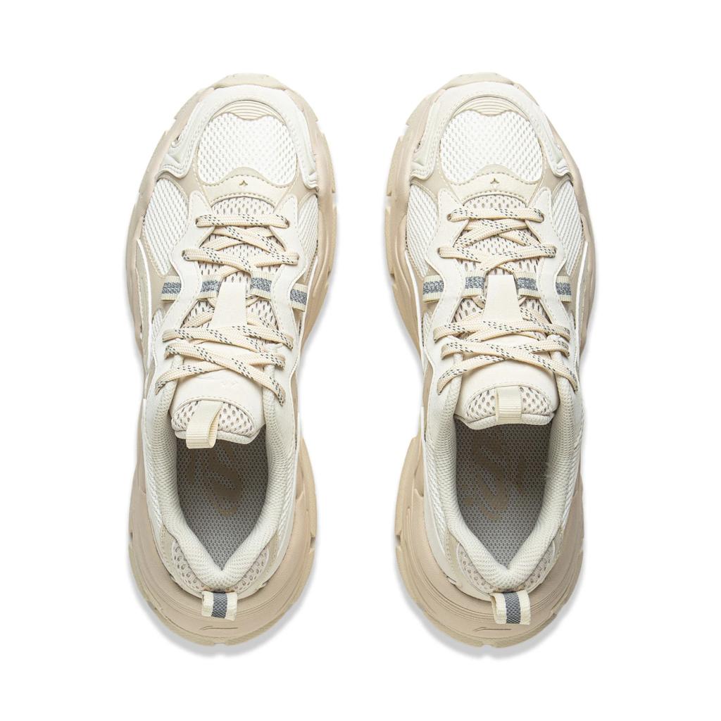 Li Ning Synthetic Leather TPU Reflective Classic Fashion Breathable Low-Top Casual Shoes Women sneakers AGCV474-2
