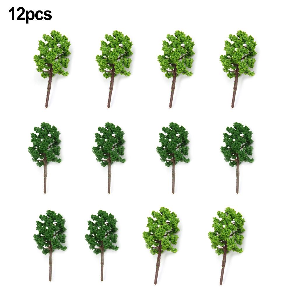 Trees Green 50mm Accessories Bushy Dark Green Decoration