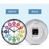 Learning Clock for Kids - Educational Analog Wall Clock, Colorful Battery Operated Time Teaching Tool for Children